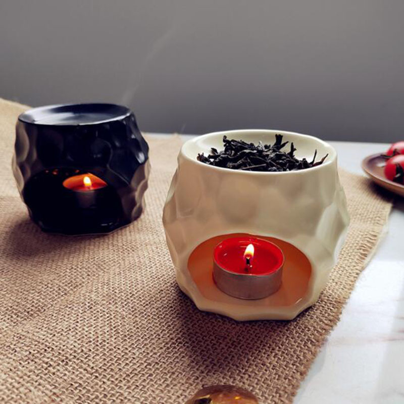 Home Fragrance Lamp - レトロセラミックアロマセラピーバーナー,エッセンシャルオイルバーナー,キャンドルホルダー,フレグランスランプ,室内装飾