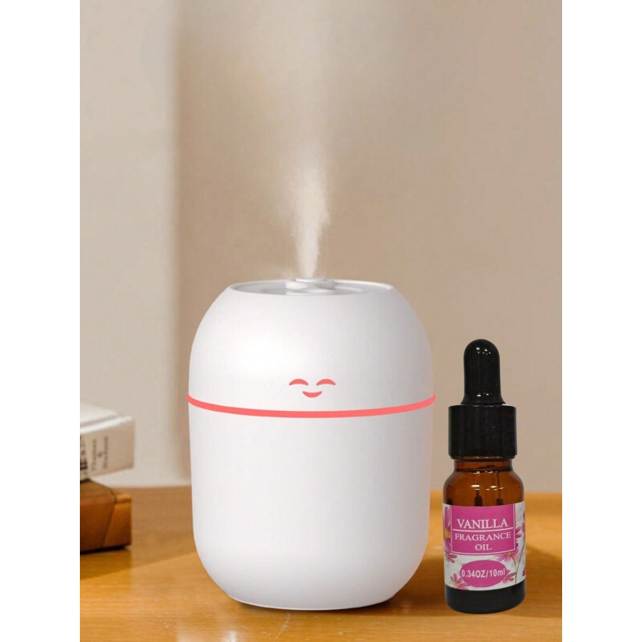 Home Fragrance System - 220ML USB ミニアロマディフューザーマシン空気加湿器 LED ライト電源オフ保護ホームカー超音波ミュートミストメーカーディフューザー