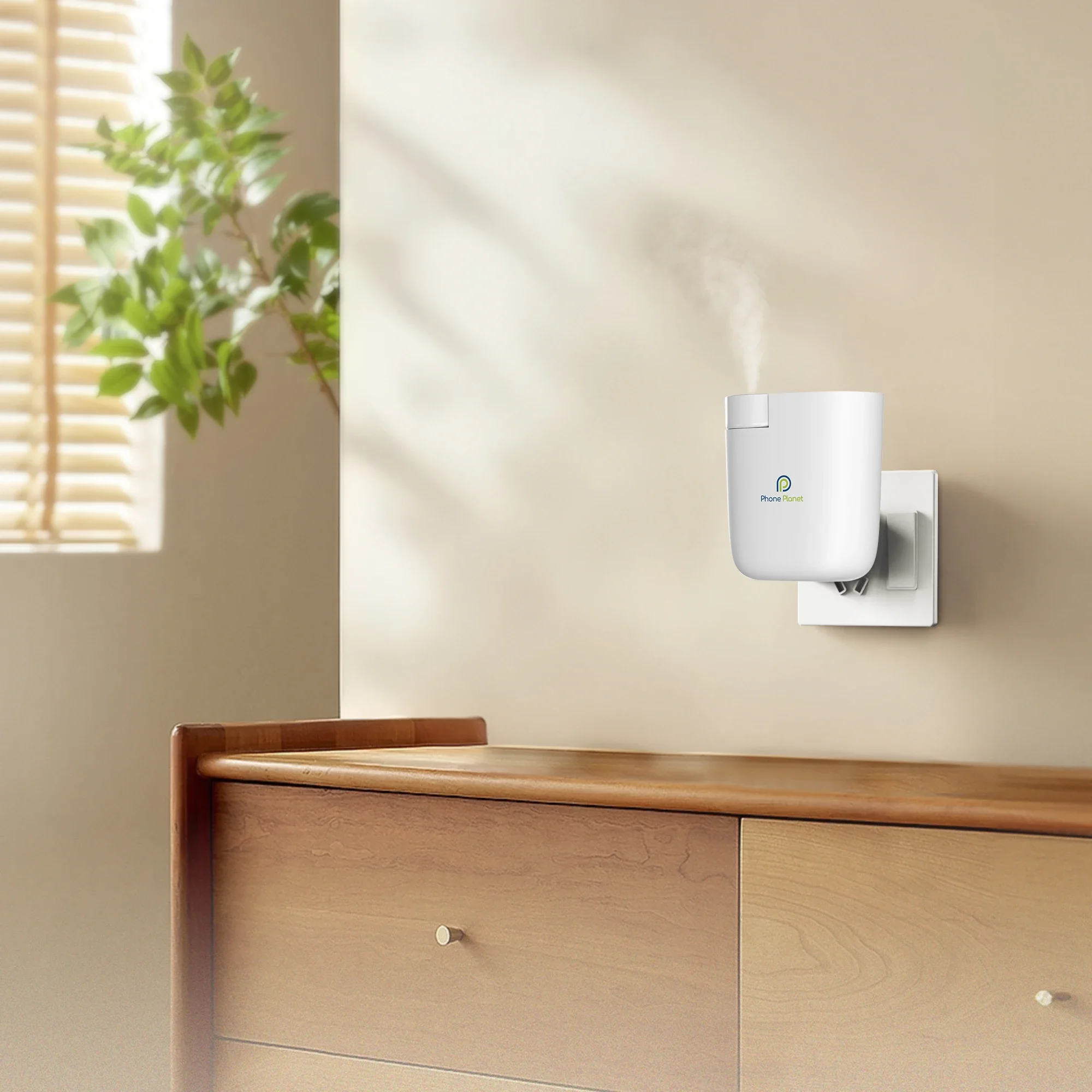 Home Fragrance System - 新型ホットスマートルームフレグランスディフューザー ミニ壁掛けアロマセラピーマシン エアフレッシュナー アップグレードされた噴霧機能 BT制御
