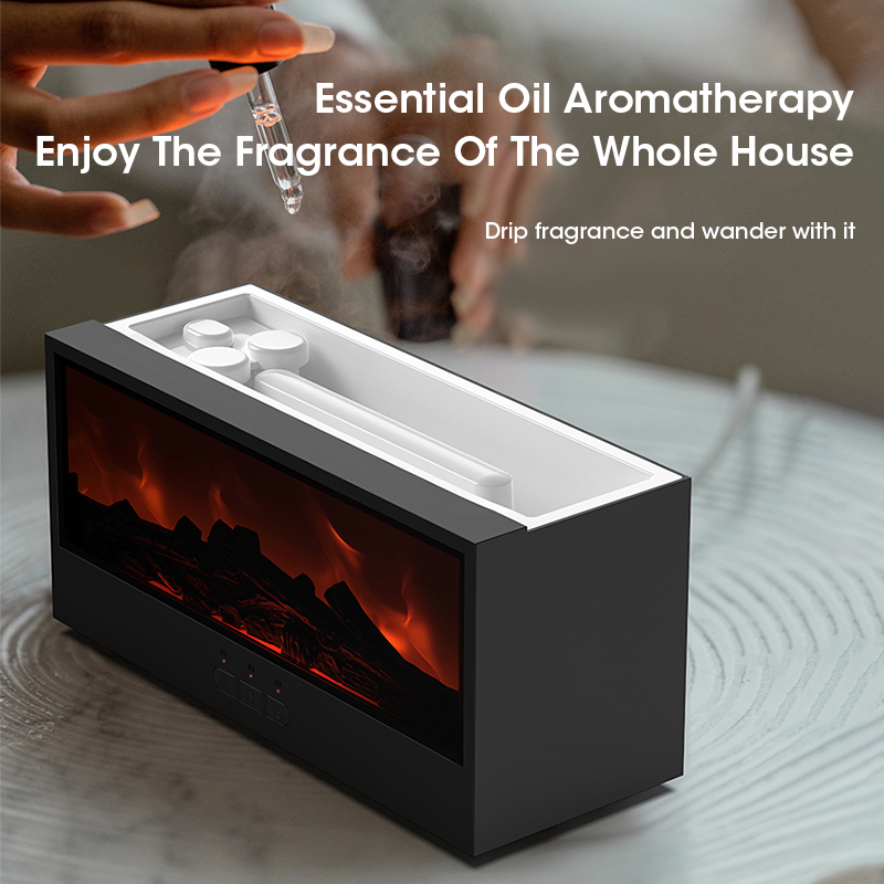 150ml 模擬暖炉アロマディフューザー 炎エア加湿器 リモ - Home Fragrance System のレビューと価格