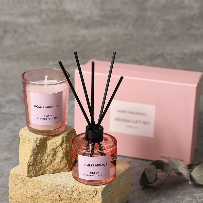 プレミアムリードディフューザーとキャンドルギフトセット、長持 - Home Fragrance Diffuser Refills のレビューと価格