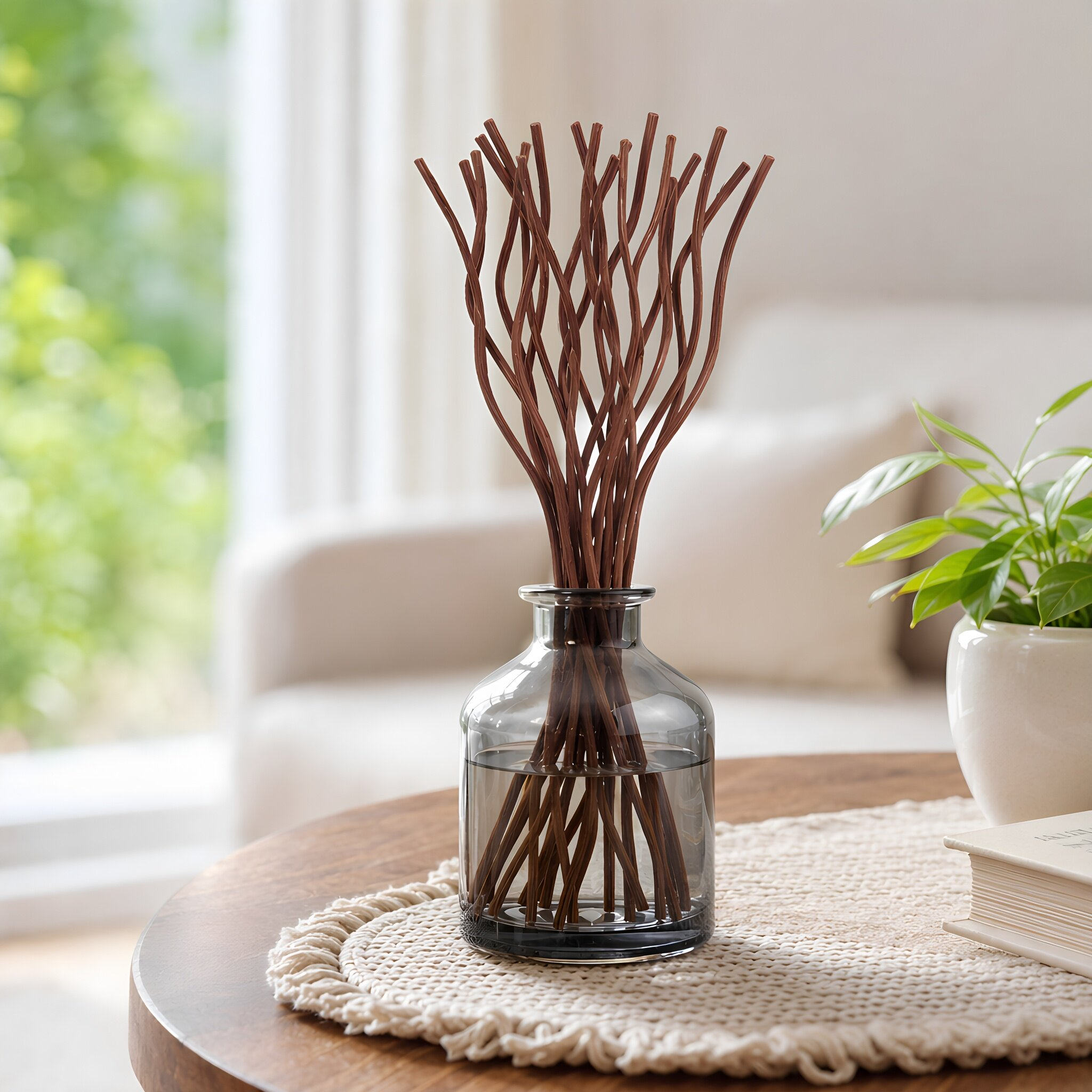 50本入り波型ラタン製リードディフューザースティック、天然香 - Home Fragrance Diffuser Refills のレビューと価格