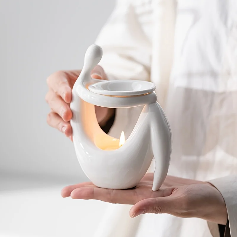 セラミック製インセンスバーナー、人体型エッセンシャルオイルキ - Home Fragrance Wax Melts のレビューと価格