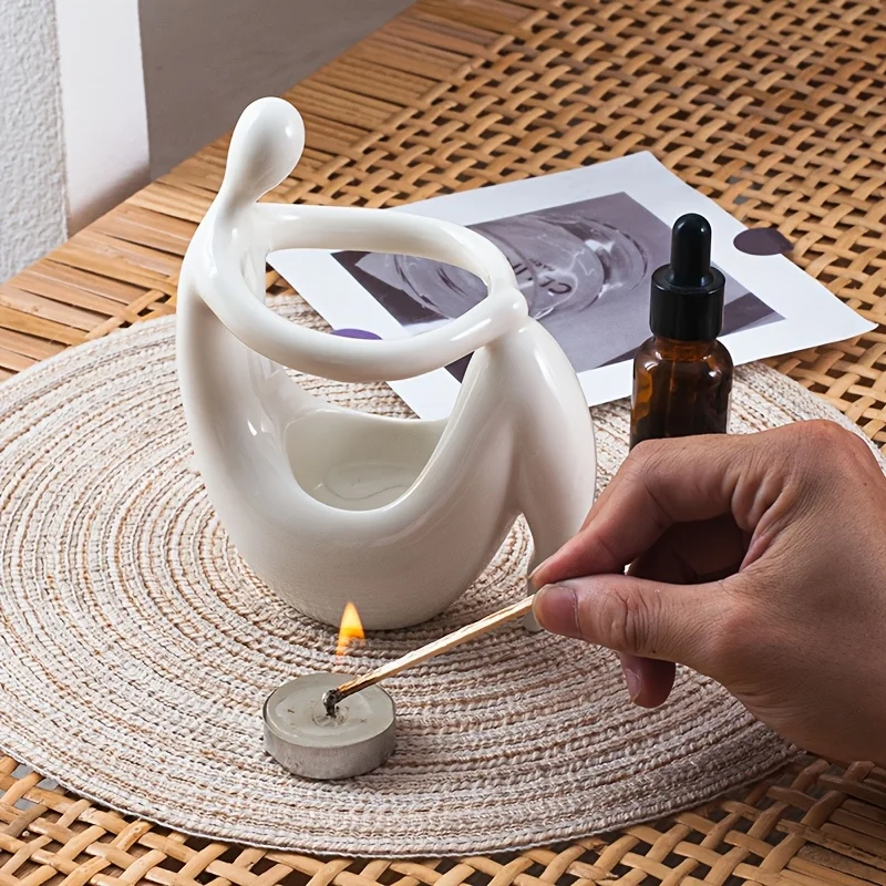 セラミック製インセンスバーナー、人体型エッセンシャルオイルキ - Home Fragrance Wax Melts のレビューと価格