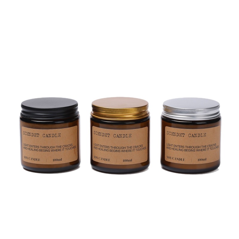 アンバージャーソイワックス香り付きキャンドル ローズサンダル - Amber Jar Candle のレビューと価格
