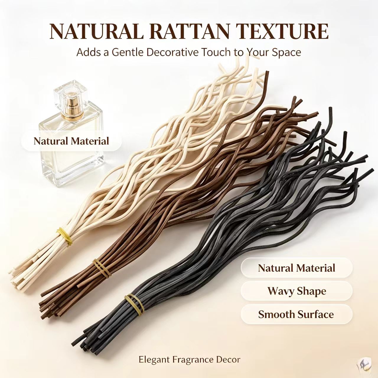 20 個の長い波状籐リードディフューザースティックフレグラン - Home Fragrance Diffuser Refills のレビューと価格