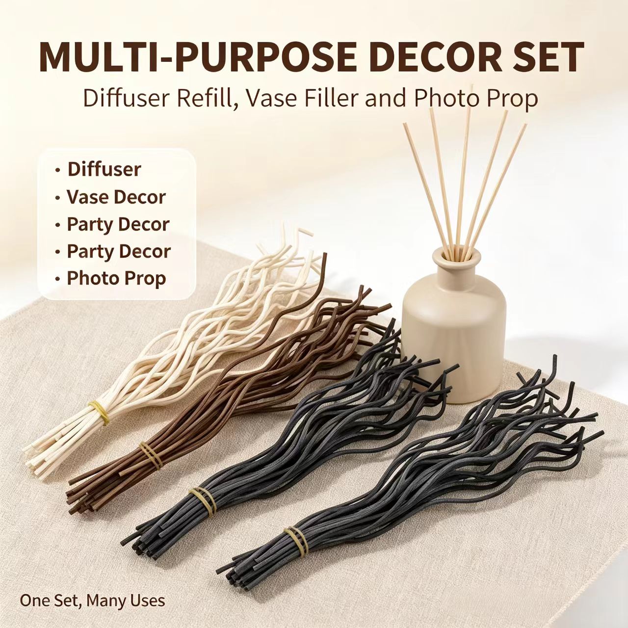 20 個の長い波状籐リードディフューザースティックフレグラン - Home Fragrance Diffuser Refills のレビューと価格