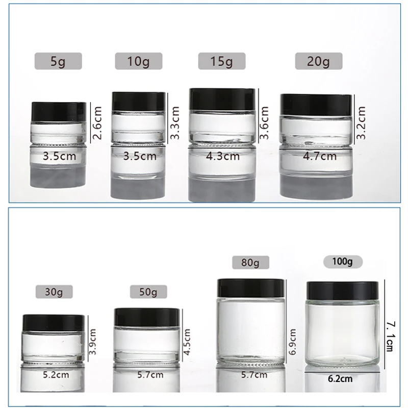 5個入り 5g-100g アンバー色の空のガラス瓶 内部ライ - Amber Jar Candle のレビューと価格