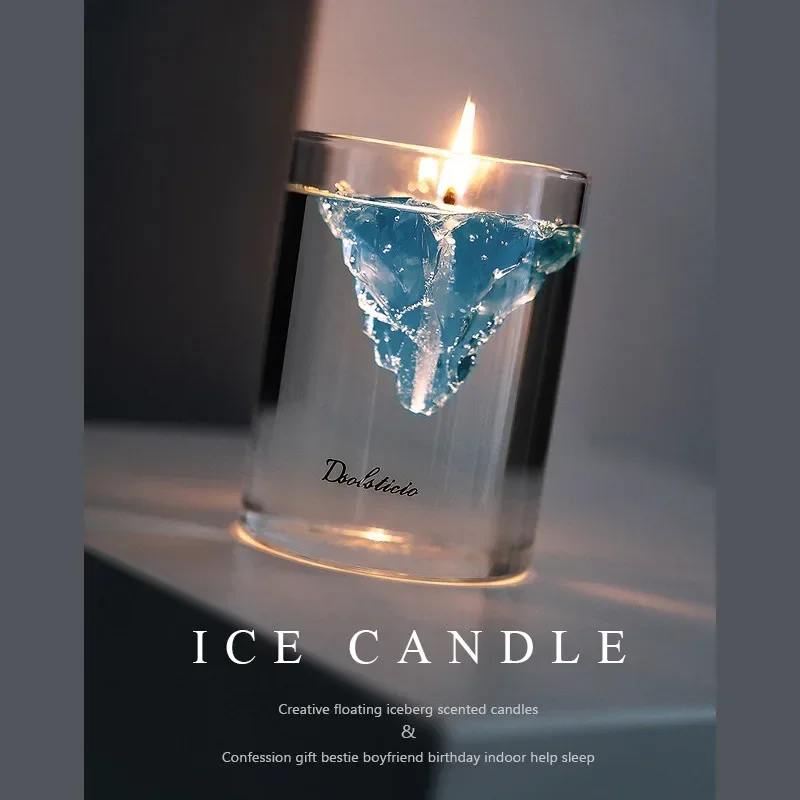 フローティング氷山キャンドル、手作りゼリーワックスキャンドル - Home Fragrance Gel のレビューと価格
