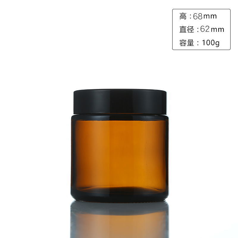 6個入り 100/250ml アンバーガラスキャンドルジャー - Amber Jar Candle のレビューと価格